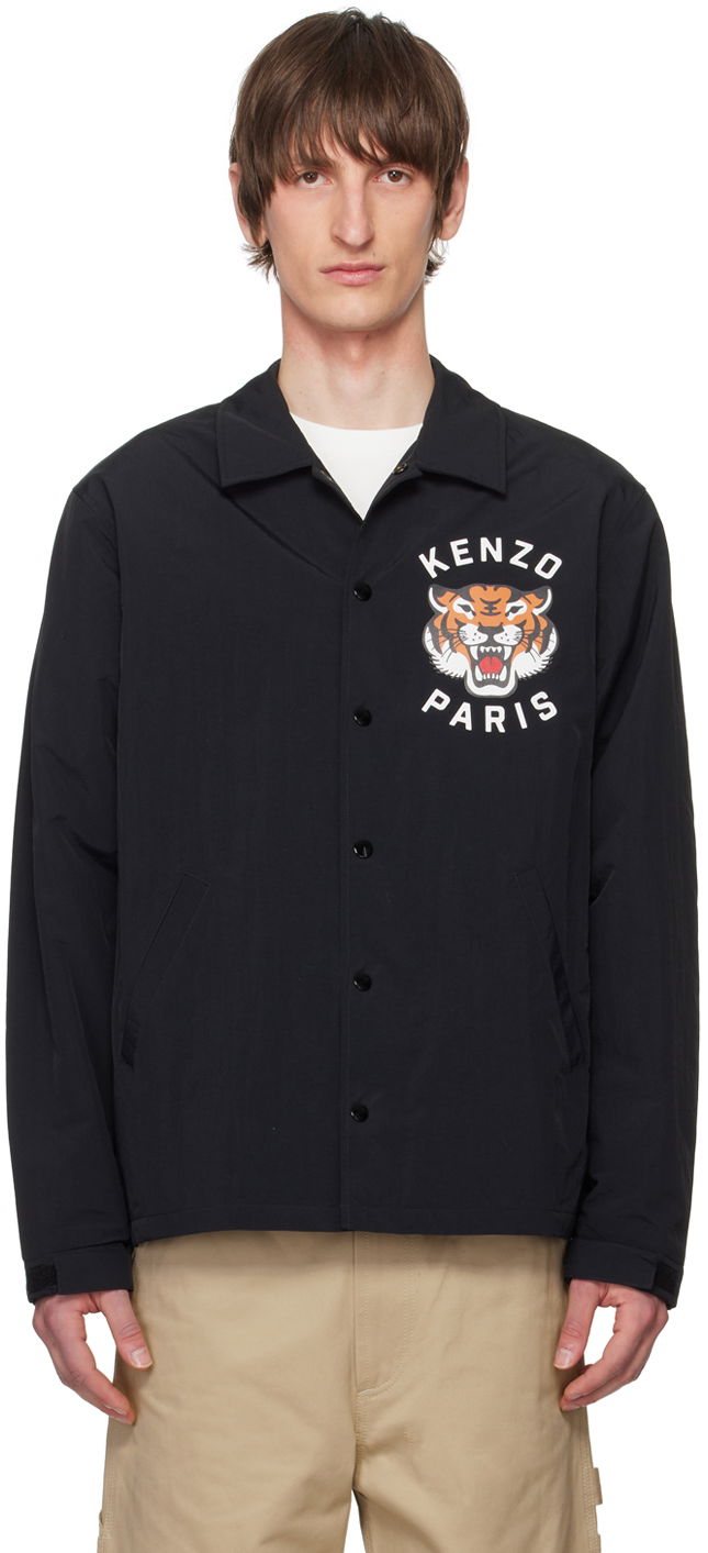 Jacka KENZO Paris Lucky Tiger Jacket Svart | FE55BL0629NG