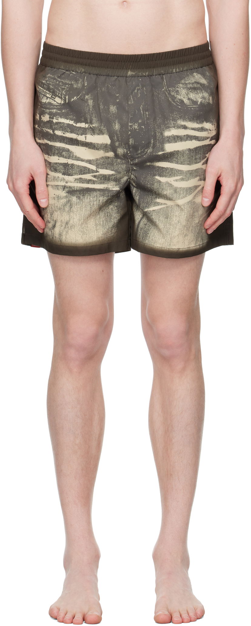 Badkläder Diesel Diesel Rio-41-Dnm Swim Shorts Grön | A17680-0HJBR-E7134