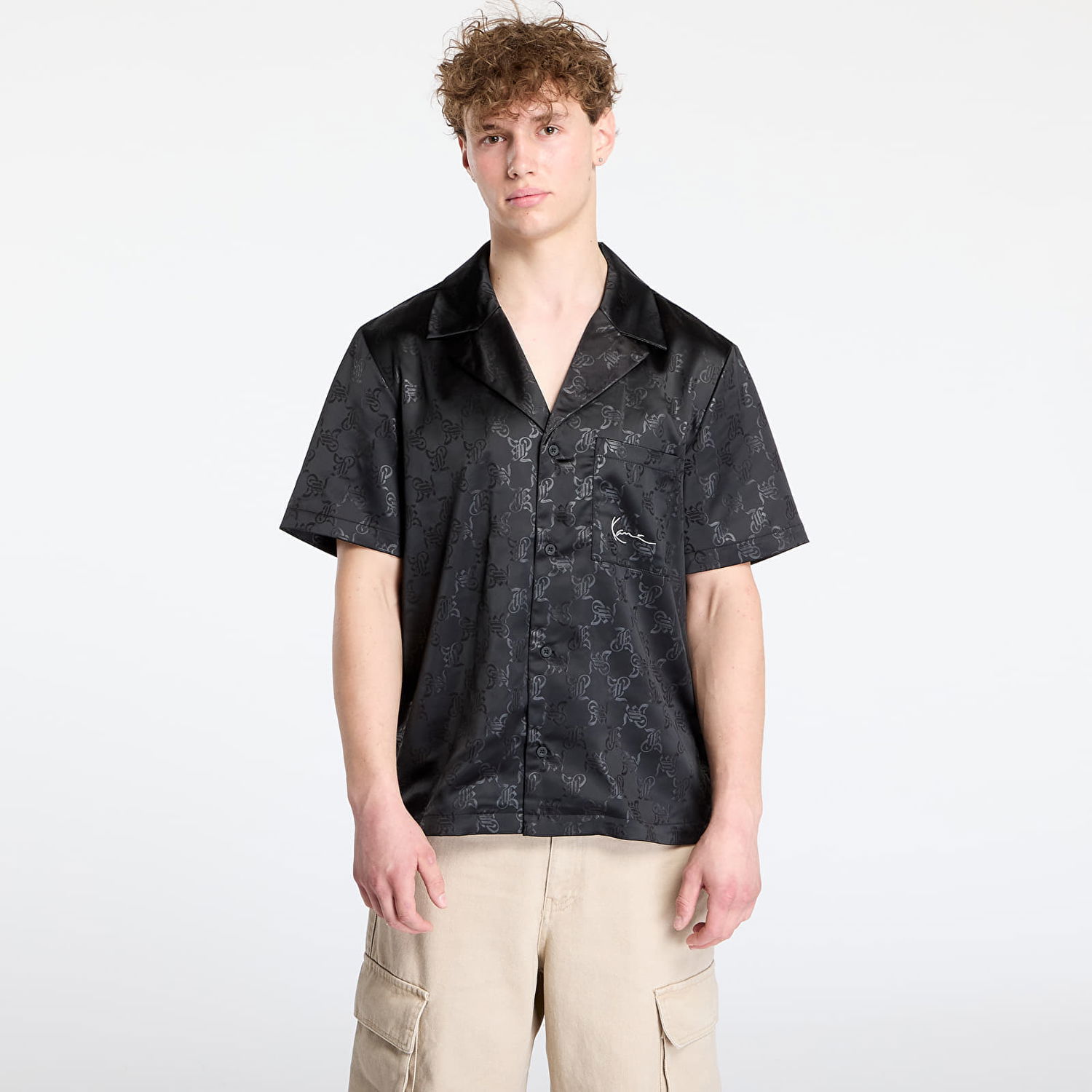 Skjorta Karl Kani Karl Kani Signature AOP Resort Shirt Svart | PD00005369, 0