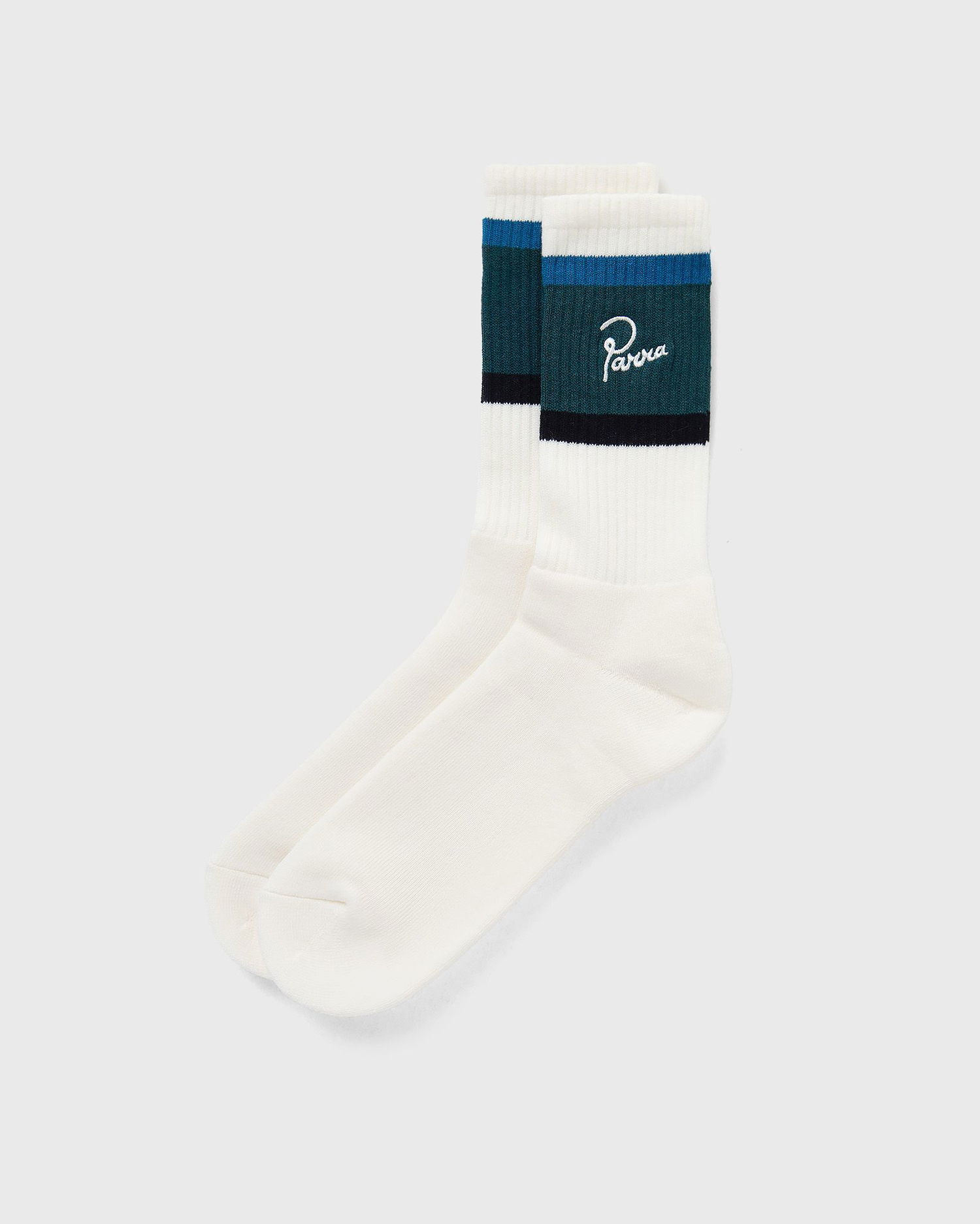 Strumpor By Parra Signature Striped Crew Socks Vit | 54175, 1