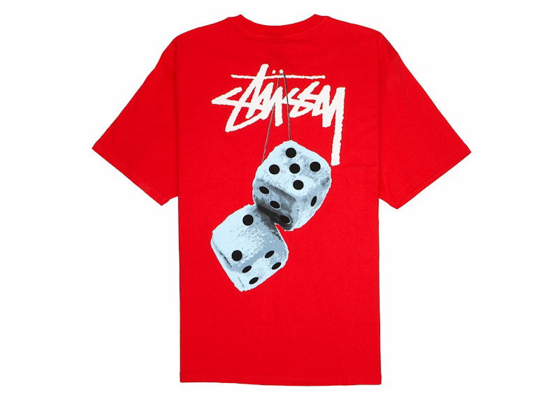T-shirt Stüssy Stussy Dice Graphic T-Shirt Röd | 1904765-RED, 0