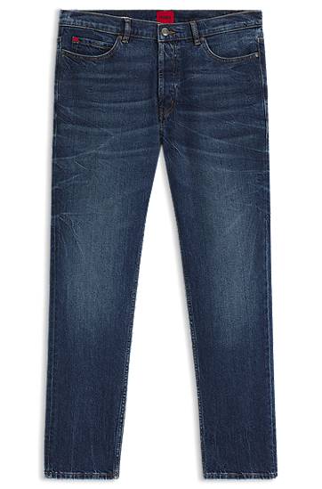 Jeans BOSS Tapered-Fit Stretch Denim Jeans Blå | 50542679, 0
