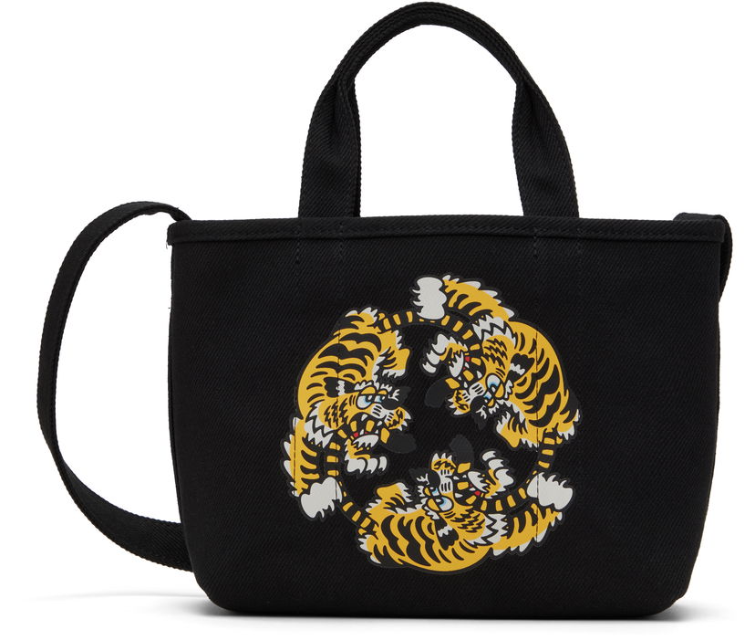 Tygpåse KENZO VERDY Edition Black Market Tote Bag Svart | FF58SA910F37