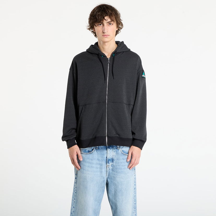 Sweatshirt adidas Originals Equipment Reflective Full-Zip Hoodie Svart | JX1460