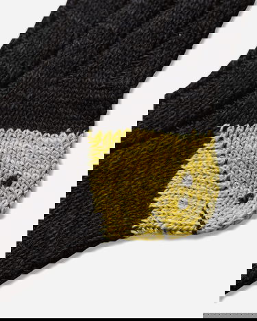 Strumpor KAPITAL SUPER TRUMP MA-1 56 Yarns Happy Heel Socks Svart | EK-1582XS BLACK, 4