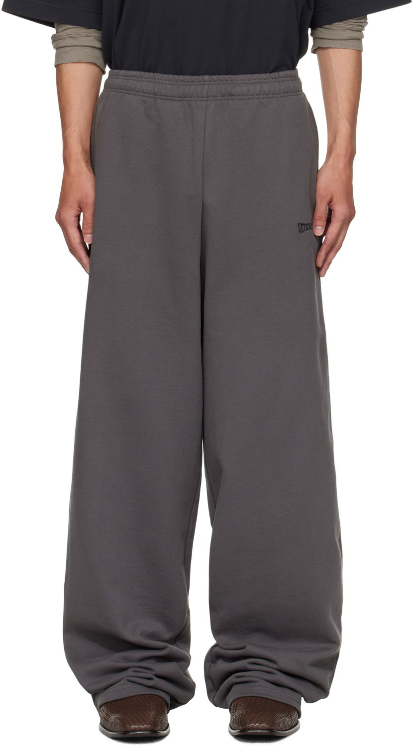Träningsbyxor VETEMENTS Vetements Boxing Logo Baggy Sweatpants Grå | UH76SP160M