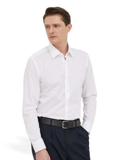 Skjorta BOSS Slim-Fit Shirt Vit | 50473310