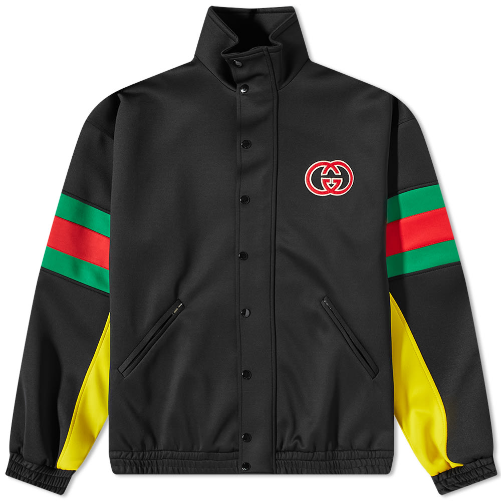 Bomberjacka Gucci Logo GRG Track Jacket Svart | 706437-XJETG-1152, 0
