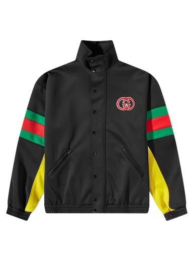 Bomberjacka Gucci Logo GRG Track Jacket Svart | 706437-XJETG-1152