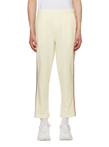 Byxor Moncler Piped Lounge Pants Vit | I10918H0000789A1B