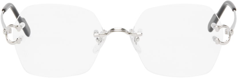 Solglasögon Cartier Cartier 'Signature C de Cartier' Rimless Glasses Metallisk | CT0564O-002