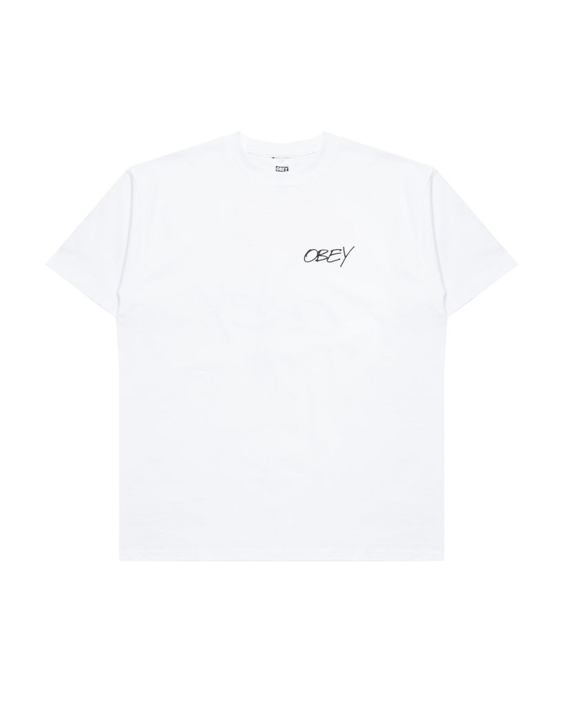 T-shirt OBEY Obey Poppies T-Shirt Vit | 165264123-WHT
