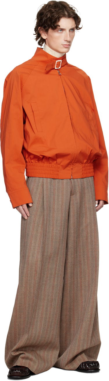 Bomberjacka JW Anderson JW Anderson Buckled Collar Harrington Jacket Orange | JK0393-PG1838, 3