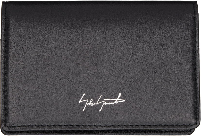 Plånbok Yohji Yamamoto Yohji Yamamoto Leather Card Holder Svart | DA-A94-793
