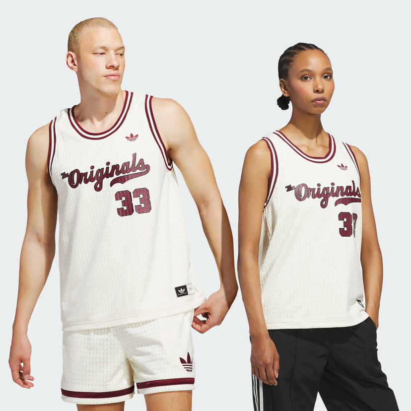 Jersey adidas Performance Originals Basketball Jersey Vit | JM9953