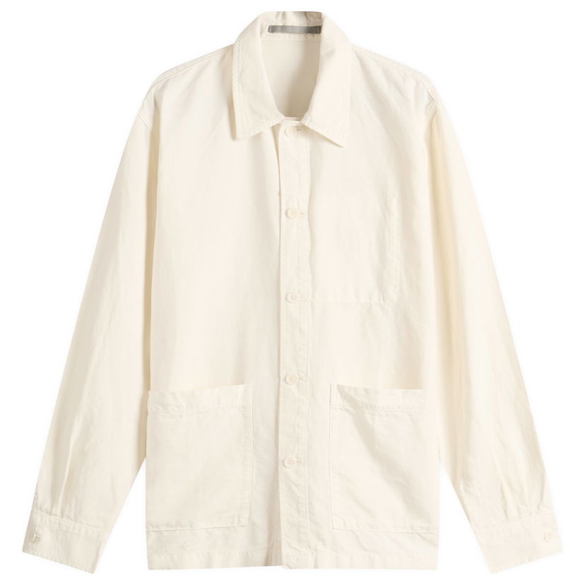 Skjorta NORSE PROJECTS Julian Cotton Linen Overshirt, Size Large Vit | N40-0823-0219