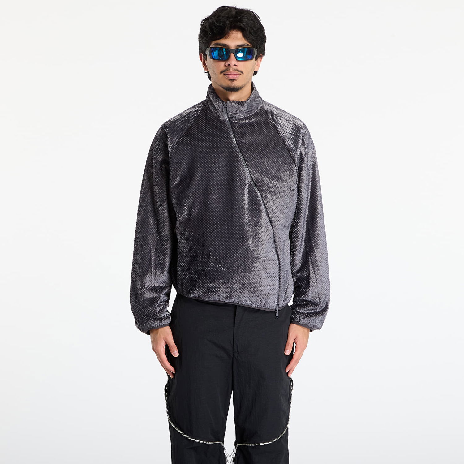 Pufferjacka Post Archive Faction (PAF) Asymmetrical Zipper Padded River Jacket S Svart | A1-003CC, 1