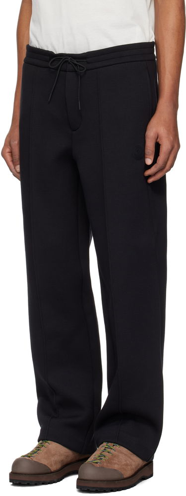 Träningsbyxor Moncler Moncler Logo Patch Cotton & Neoprene Sweatpants Svart | K10918H0000389ATP, 3