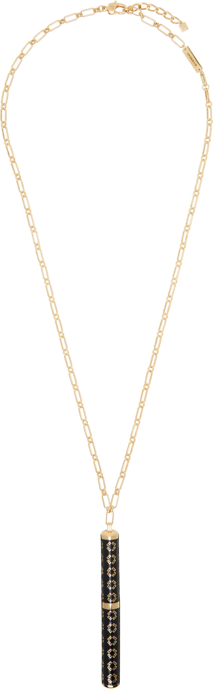 Halsband Givenchy Givenchy Charm Pen Monogram Pendant Necklace Metallisk | BN00EZF045005