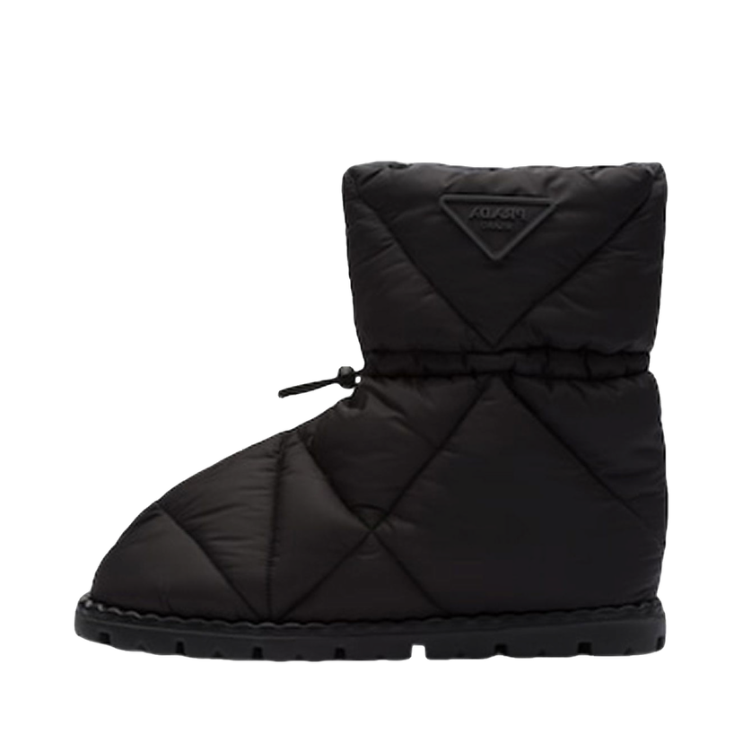 Sneakers och skor Prada Quilted Booties Black Nylon Svart | 2UE019_3LGO_F0002_F_G000