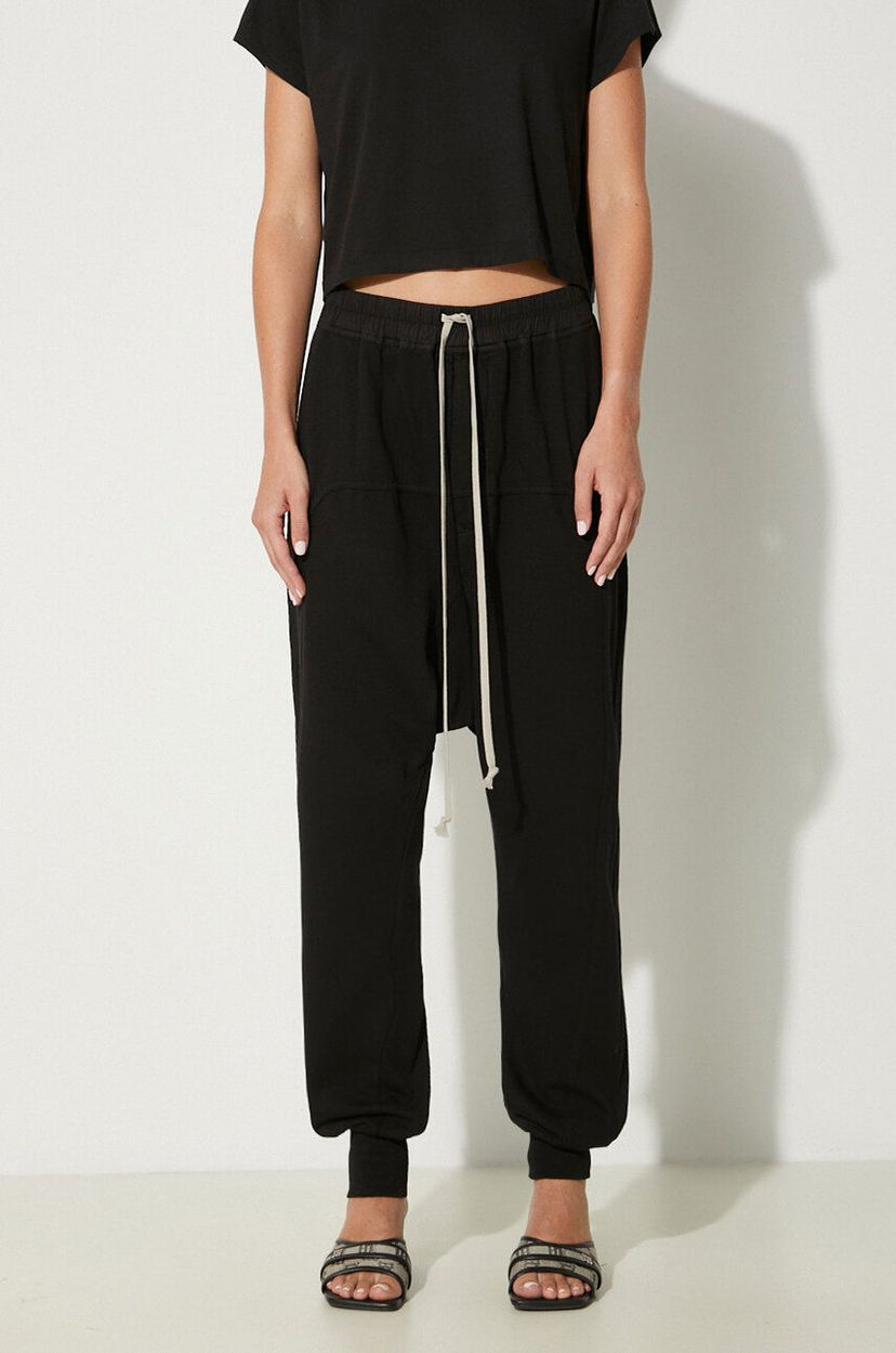 Cargo byxor Rick Owens Prisoner Drawstring Pants Svart | DS02D2330.RIG