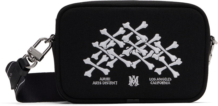 Handväska AMIRI AMIRI Bones Stacked Camera Bag Svart | AMBGCM1018