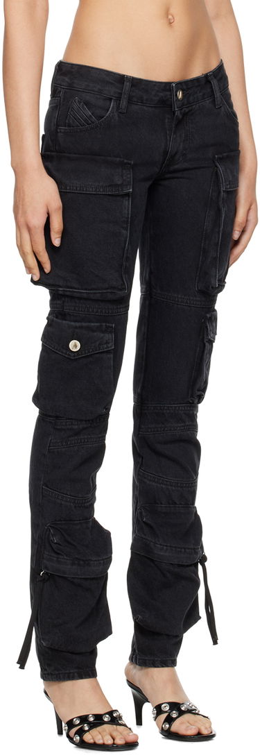 Cargo byxor The Attico Attico Essie Cargo Pants Svart | 241WCP113 D066, 4