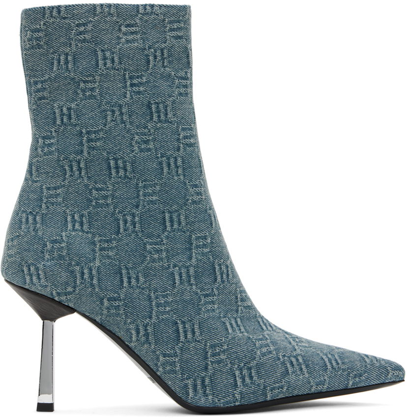 Kläder MISBHV MISBHV Sasha Denim Ankle Boots Blå | 240BW930