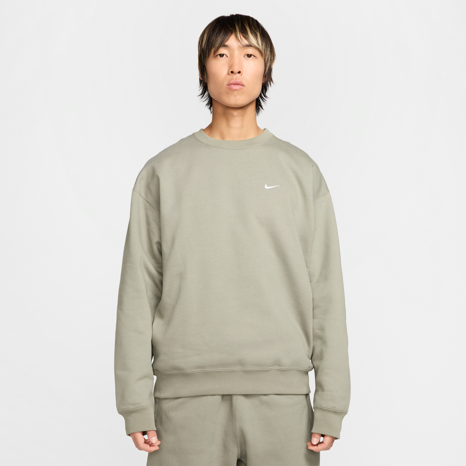 Sweater Nike Solo Swoosh Fleece Crewneck Sweatshirt Grön | DX1361-320, 1