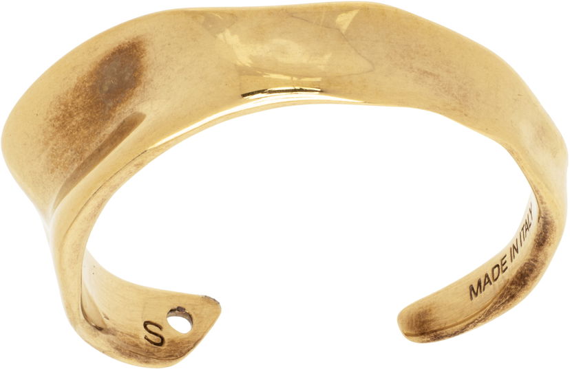 Armband Dries Van Noten Dries Van Noten Textured Cuff Bracelet Metallisk | 251-028219-061
