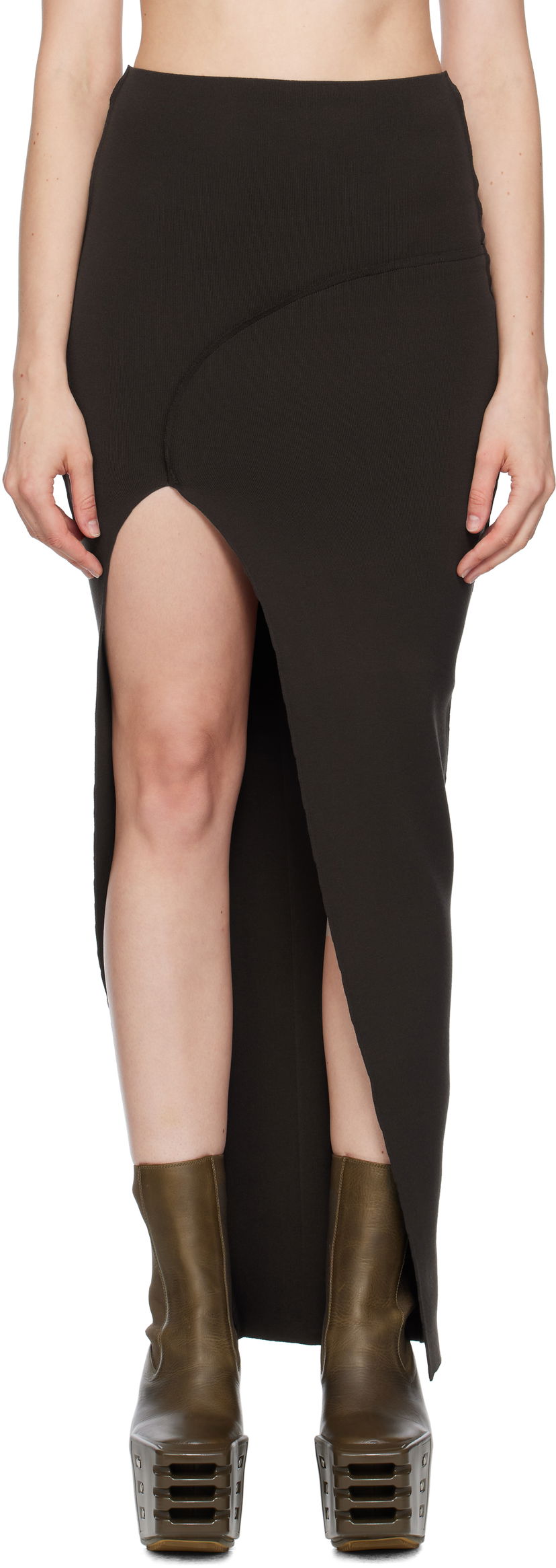 Kjol Rick Owens Rick Owens Theresa Maxi Skirt Svart | RP02E4696 KST