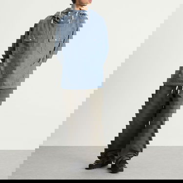 Skjorta Engineered Garments Engineered Garments Chambray Cagoule Shirt, Size Small Blå | 25F1A010-RK025, 4