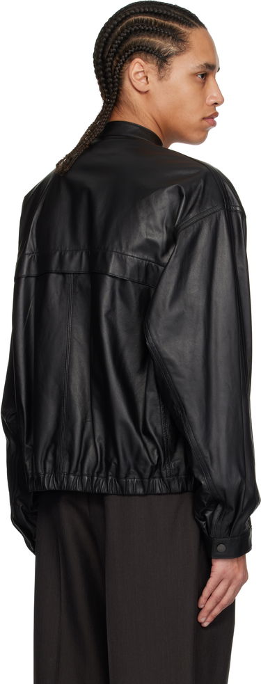 Jacka LEMAIRE Lemaire Soft Boxy Leather Jacket Svart | OW1136 LL0094, 2