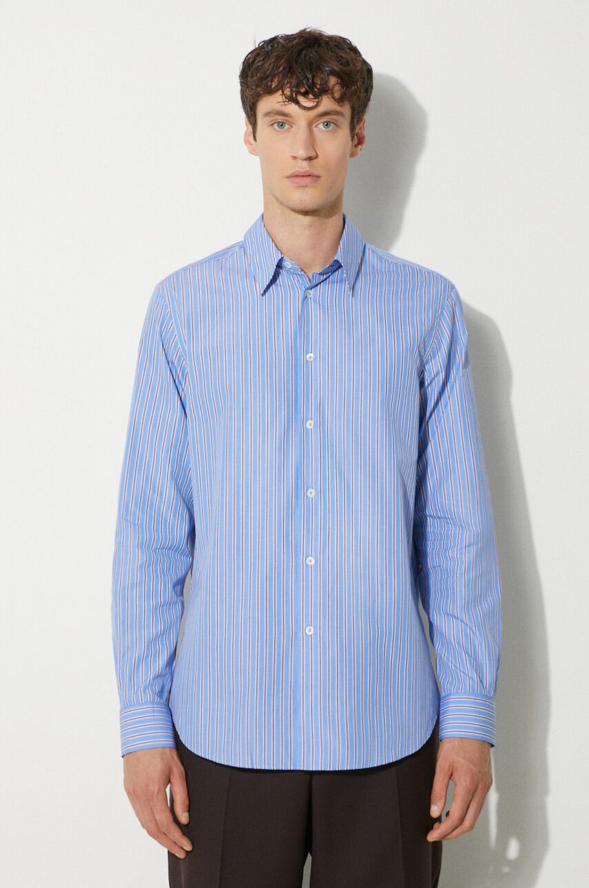 Skjorta Paul Smith Paul Smith Regular Fit Striped Cotton Shirt Blå | M1R.700Y.N02387, 0