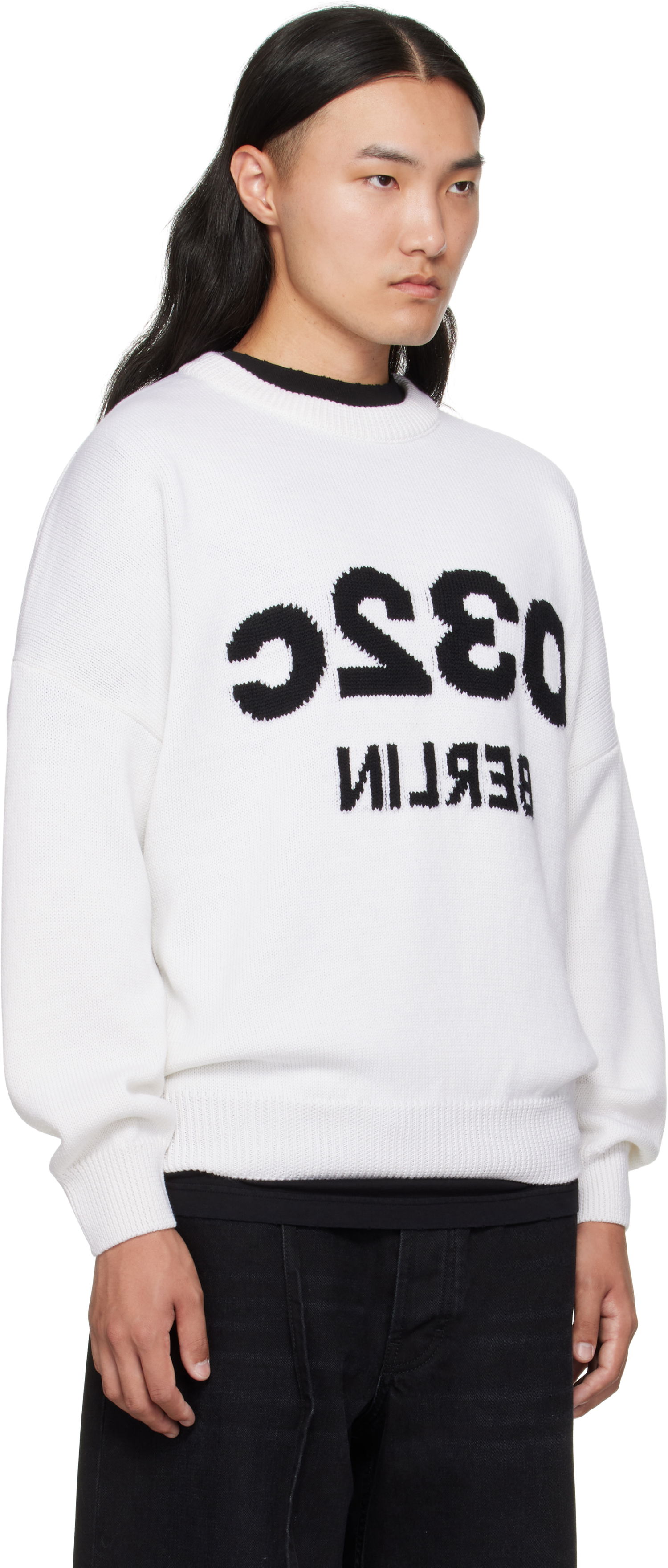 Sweater 032C 032c Selfie Sweater Vit | F25-URK-1511-100, 1