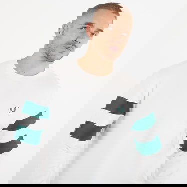 Sweatshirt Fred Perry Peached Tipped Sleeve Sweatshirt Vit | M1731 129, 1