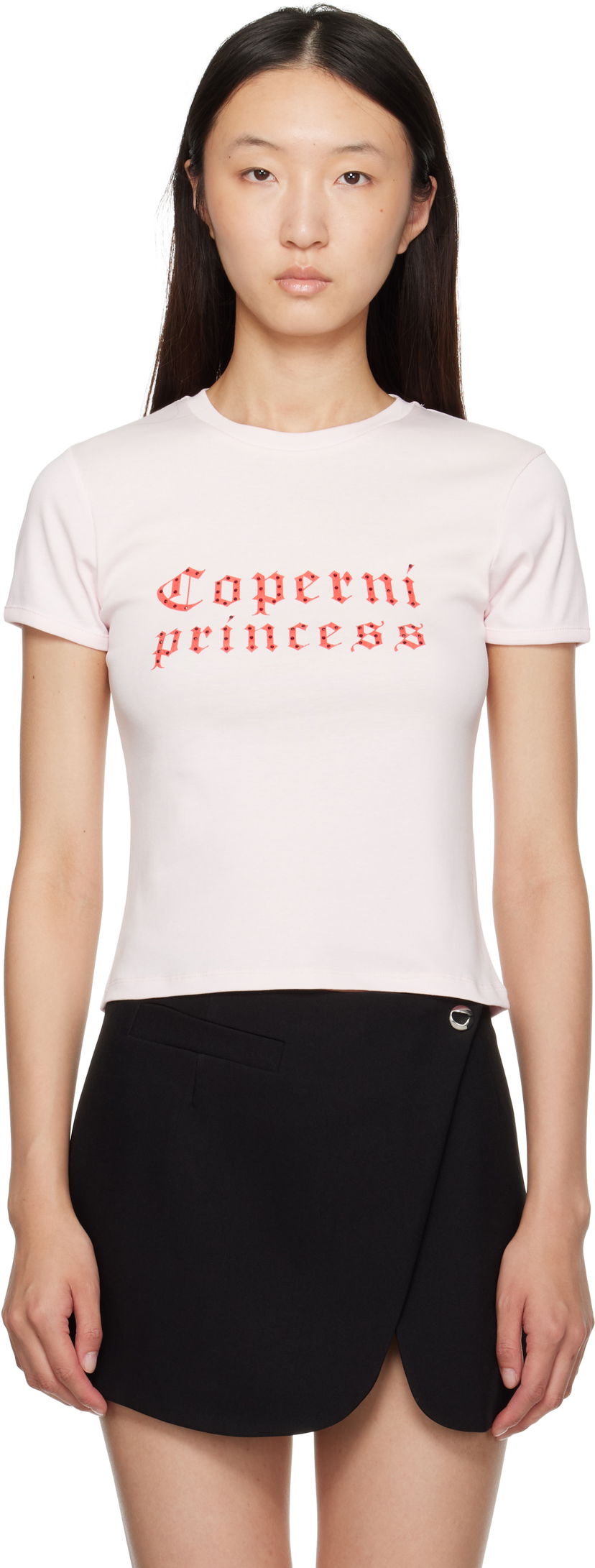 T-shirt Coperni Coperni Princess Slim-Fit T-Shirt Rosa | DJS07F5017