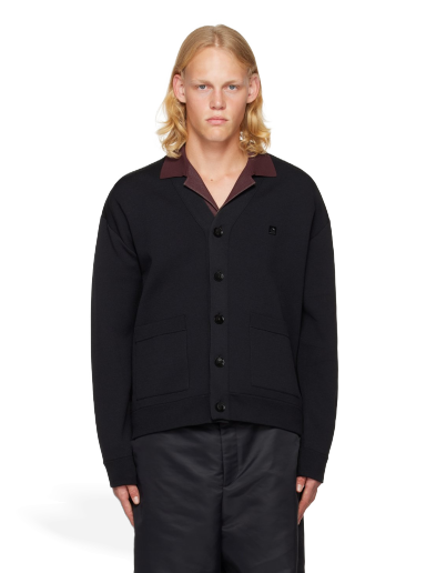 Sweater Valentino Stud Cardigan Svart | 1V0KA02E8VD