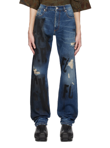 Jeans 1017 ALYX 9SM Mark Flood Edition Jeans Mörkblå | AAUPA0416FA01