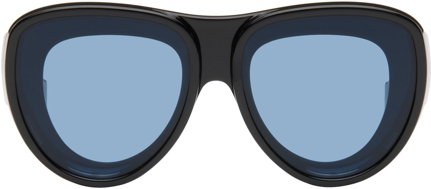 Solglasögon Loewe Loewe Aviator Sunglasses Svart | LW40170UW6101V 192337236082, 0