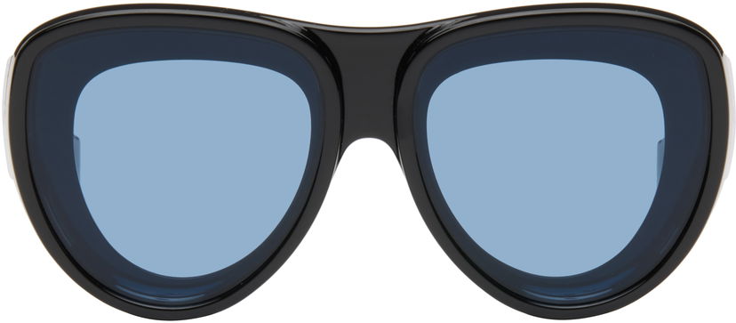 Solglasögon Loewe Loewe Aviator Sunglasses Svart | LW40170UW6101V 192337236082