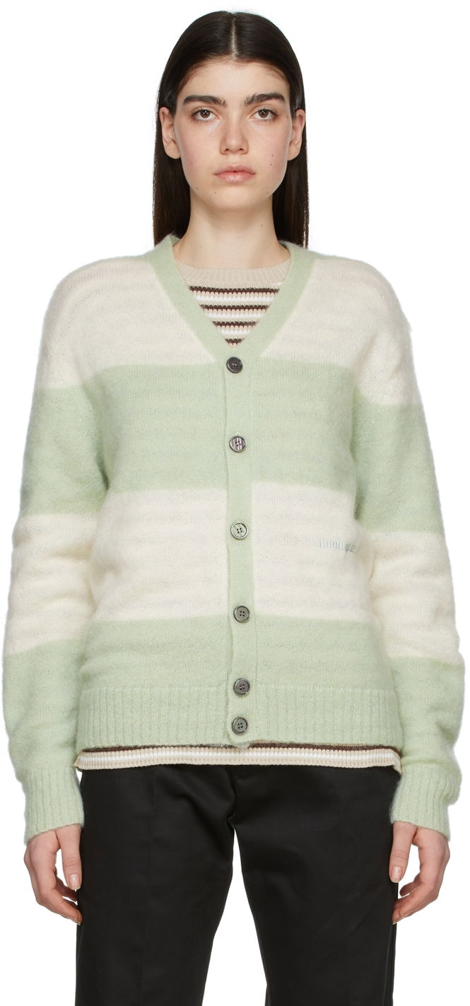 Sweater Noon Goons Noon Goons Striped Cardigan Grön | NGSS22018