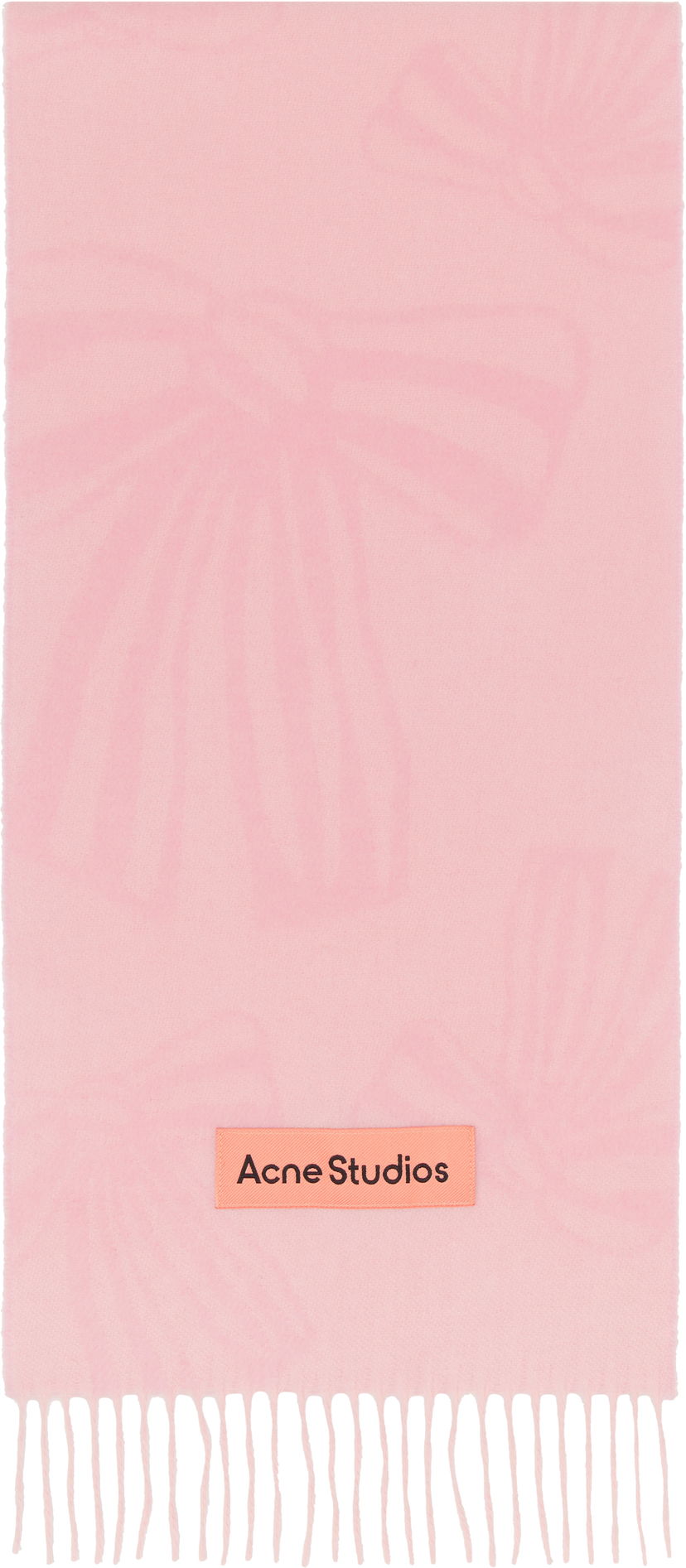 Halsduk Acne Studios Acne Studios Cashmere Jacquard Scarf Rosa | CA0366-