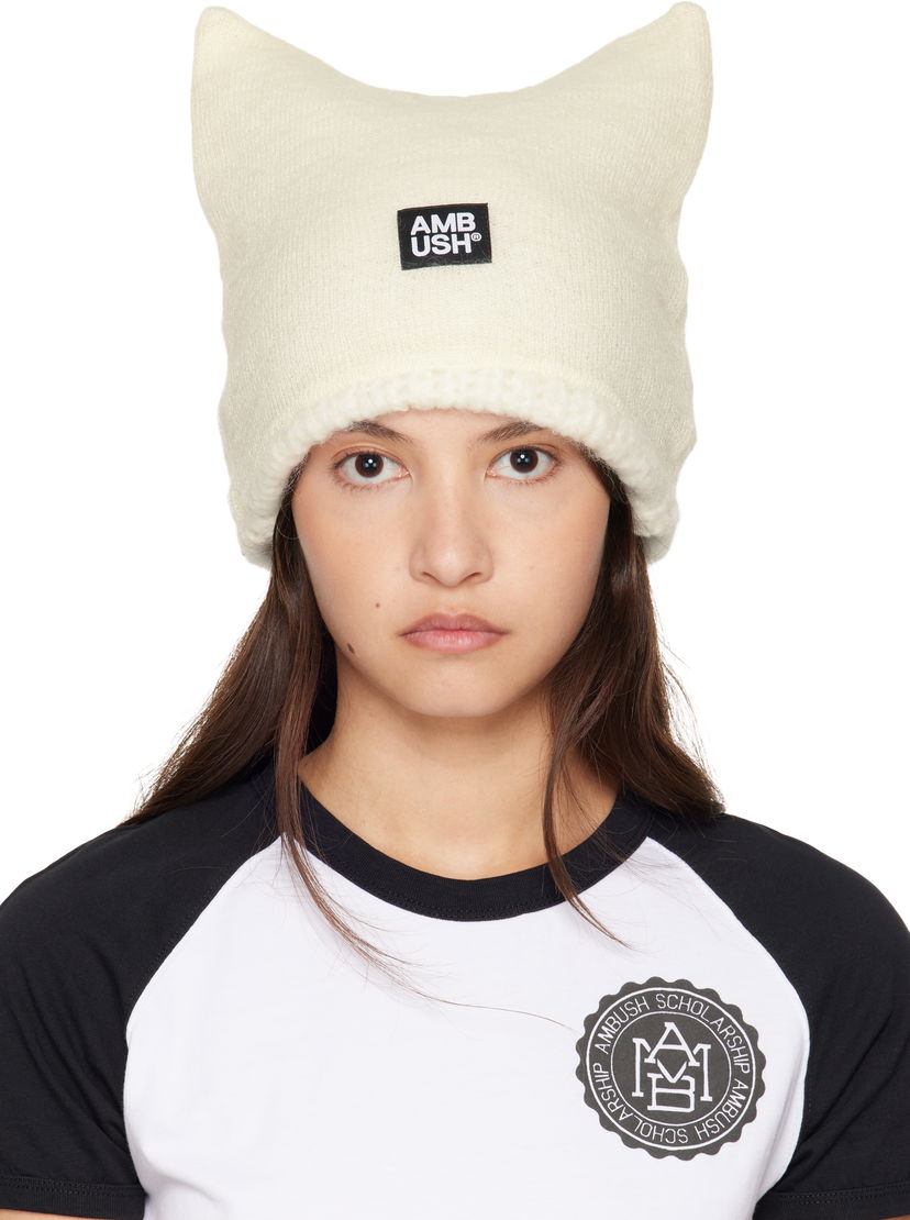 Mössa Ambush Exclusive Rave Beanie Beige | BWLC003F24KNI0013100