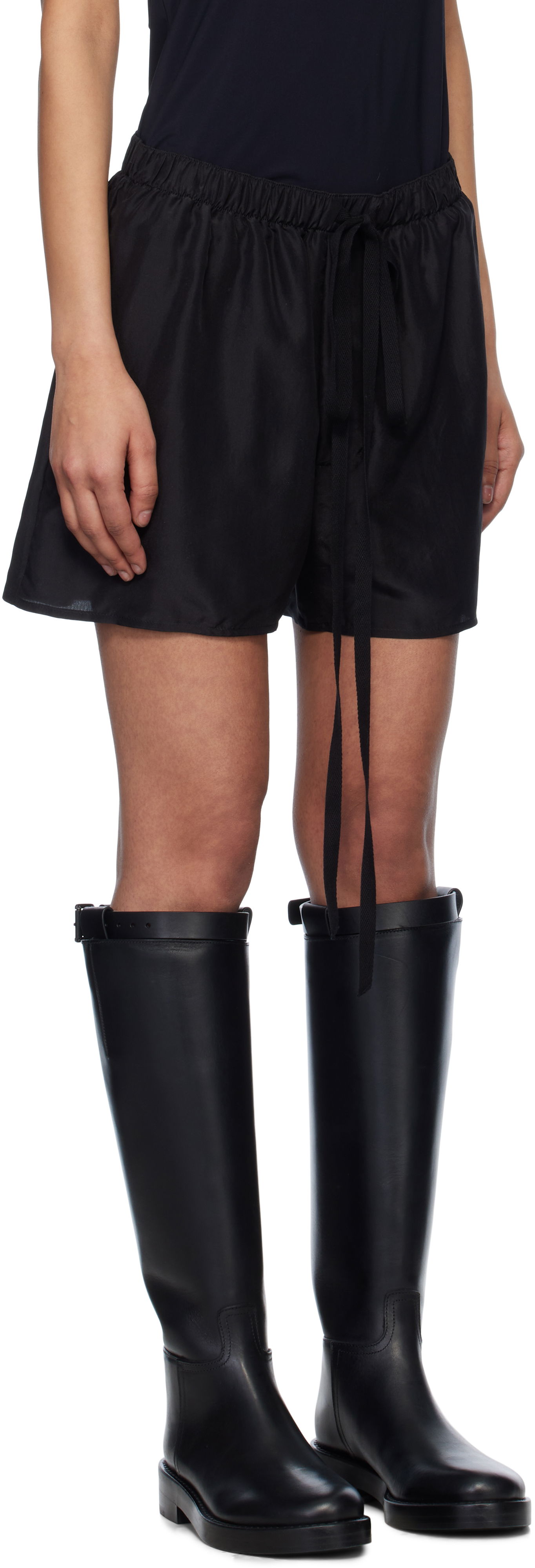 Shorts Ann Demeulemeester Ann Demeulemeester Gea Boxer Shorts Svart | 2510-W-TR65-FA507-099, 1