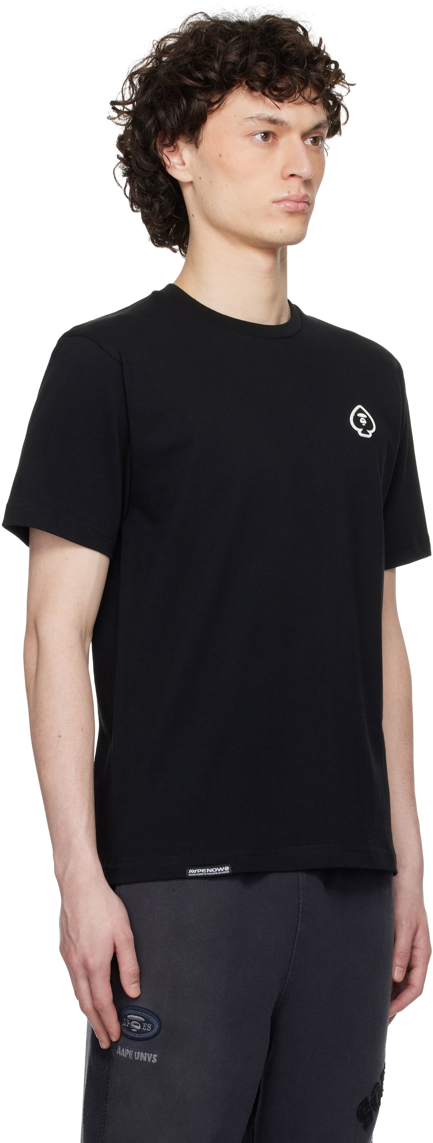T-shirt AAPE by A Bathing Ape AAPE by A Bathing Ape Spades 'AAPE Now' T-Shirt Svart | AAPTEM1599XXNBKX, 1