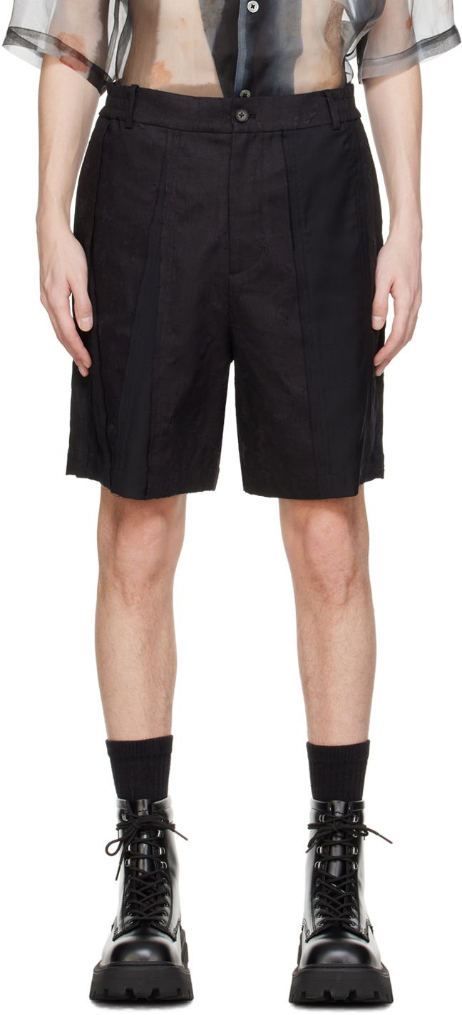 Shorts Feng Chen Wang Feng Chen Wang Distressed Shorts Svart | FMS17ST05