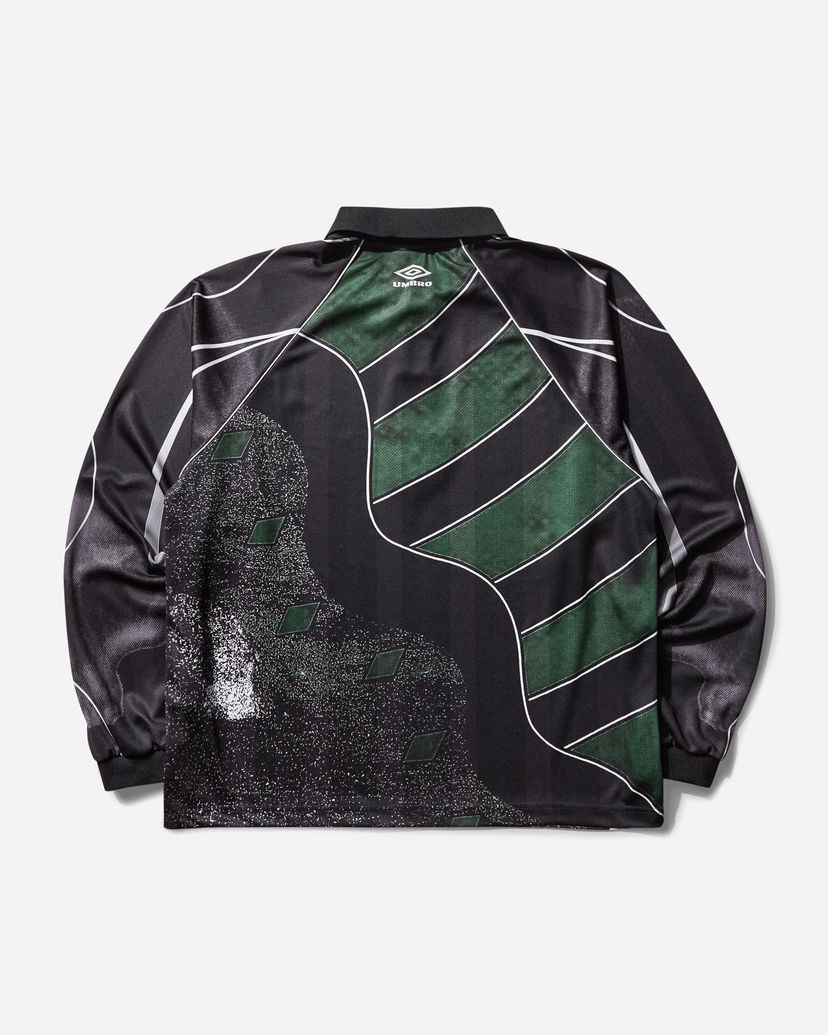 Polotröja Umbro 95-96 Longsleeve Polo Svart | UBMW0403FA252 GRN0052