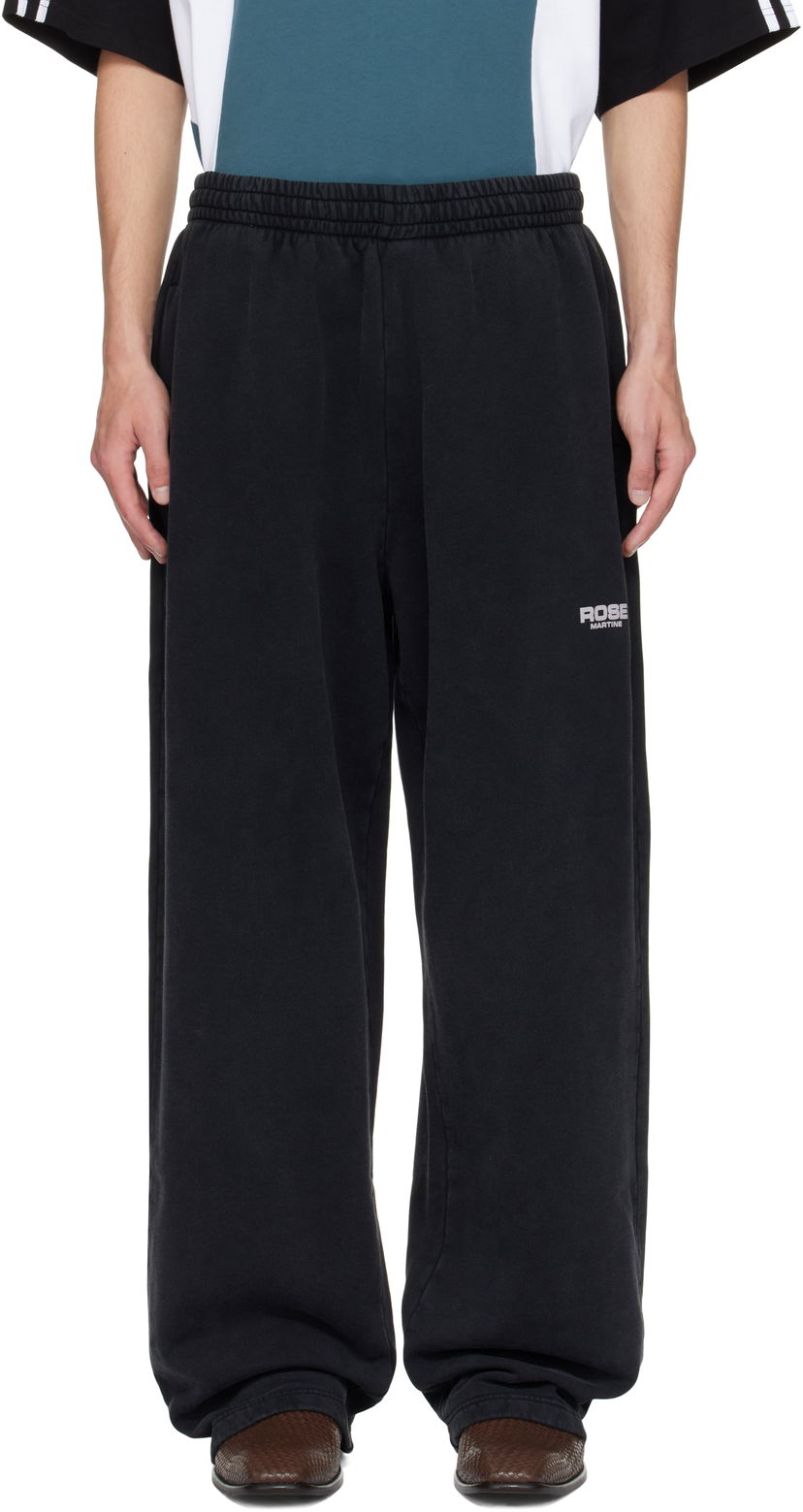 Träningsbyxor Martine Rose Martine Rose Wide Leg Sweatpants Svart | 606JS01002CW
