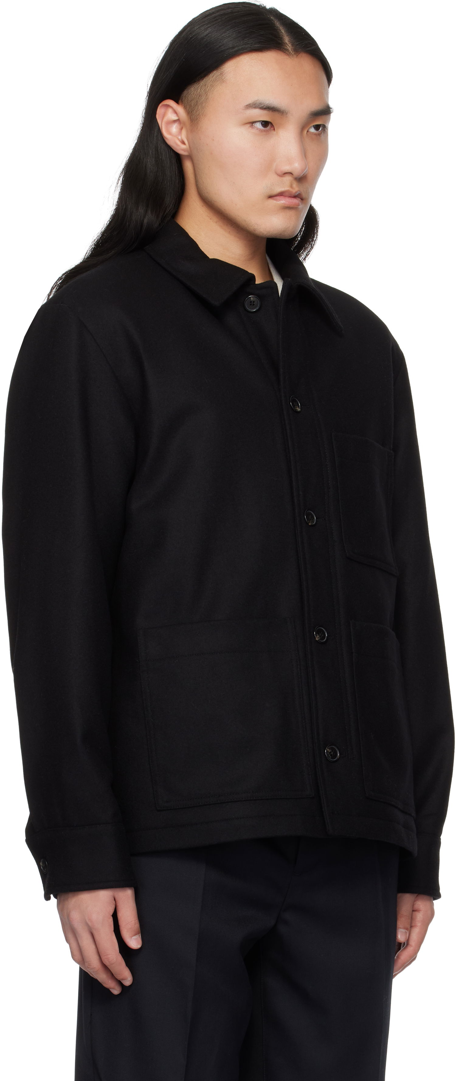 Jacka A.P.C. Wool Chore Jacket Svart | WOAJS-H02713, 1